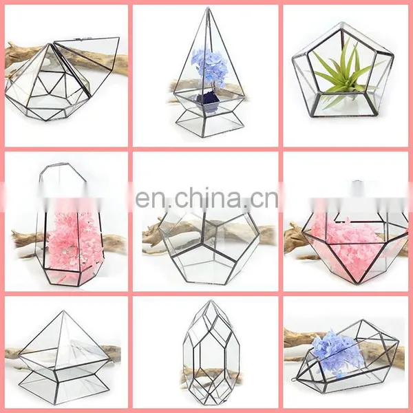 Geometric Terrarium Geometric Glass Terrarium Wholesale Lead-free