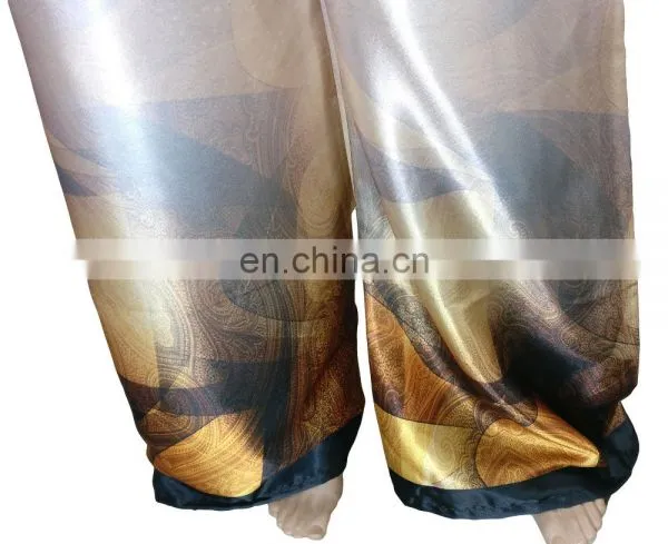 Acrylic Digital Printed Palazzo Pants / Japan Satin Silk Trousers For Travelling Beach Wear 2017 (palazzo Pants Trousers) photo-2