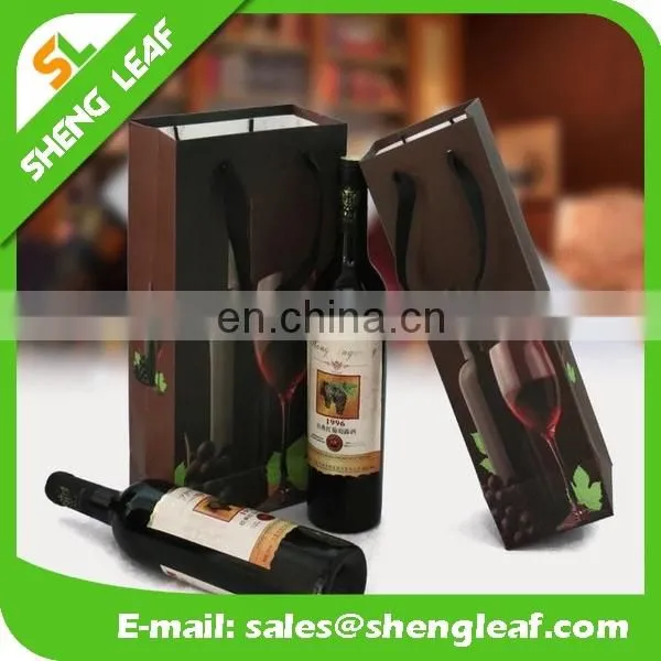 Elegant Tote Gift Wine Bag Door Gift Paper Bag Wine Bottle Paper Bag photo-4