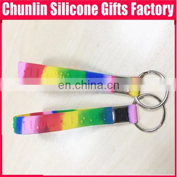 Cheap Debossed Custom Silicone Keychain photo-6