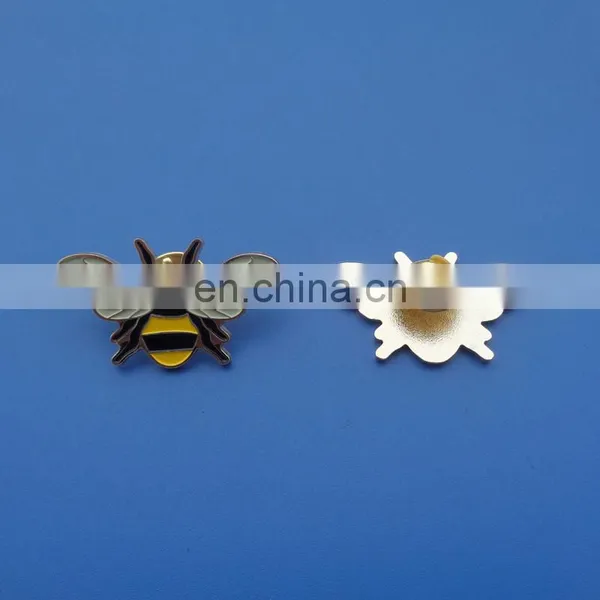 Colorful Bee Design Enamel Filling Metal Lapel Pin photo-3