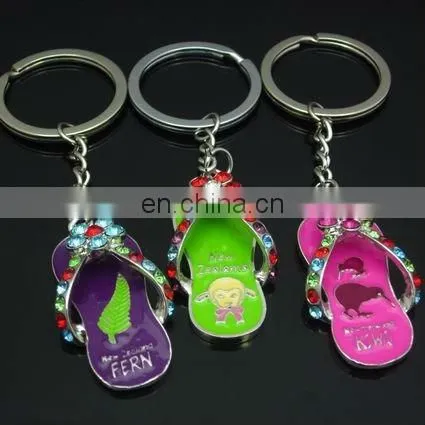 Wholesale Slippers Metal Key Rings Colorful Gadget Key Chain photo-6