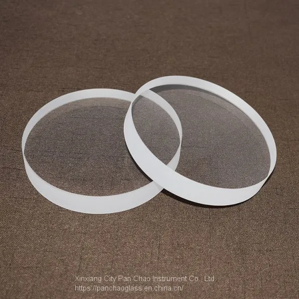 High Temperature Resistant Thick Wall Clear Quartz Sight Glass Disc photo-3
