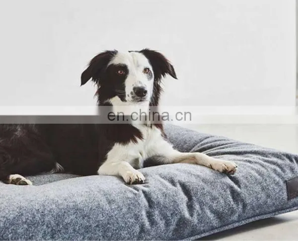 Washable Dog Bed Cushion Soft and Comfortable Fabric Dog Mat With Blanket photo-4