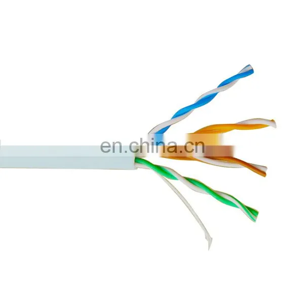 High Quality Cat5 Cat6 Network Cable 4 Paire Fiber Optic Lan Internet Cable photo-5