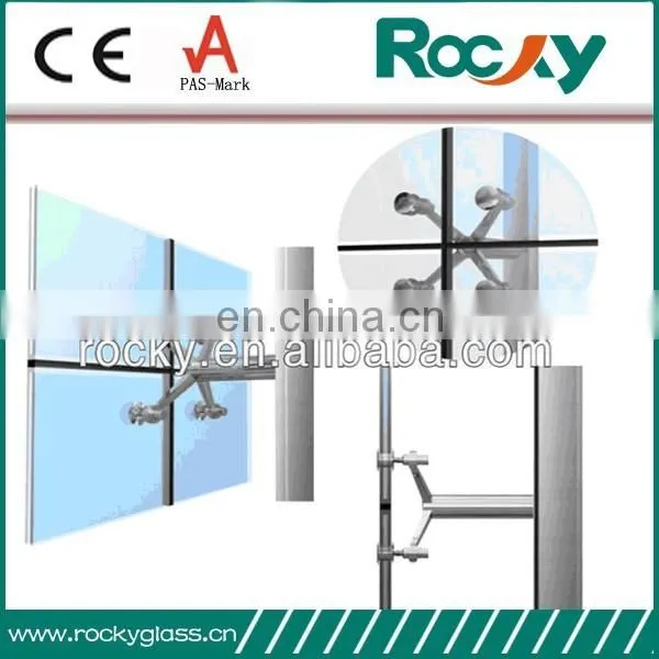 10mm 12mm Thick Tempered Glass With Holes for Spider Curtain Wall photo-4