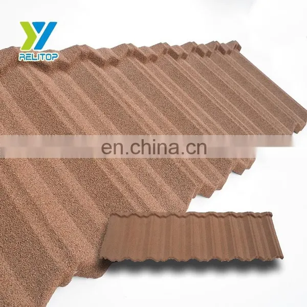 Galvanized Steel Building Material Coloful Stone Coated Metal Roof Tile photo-4