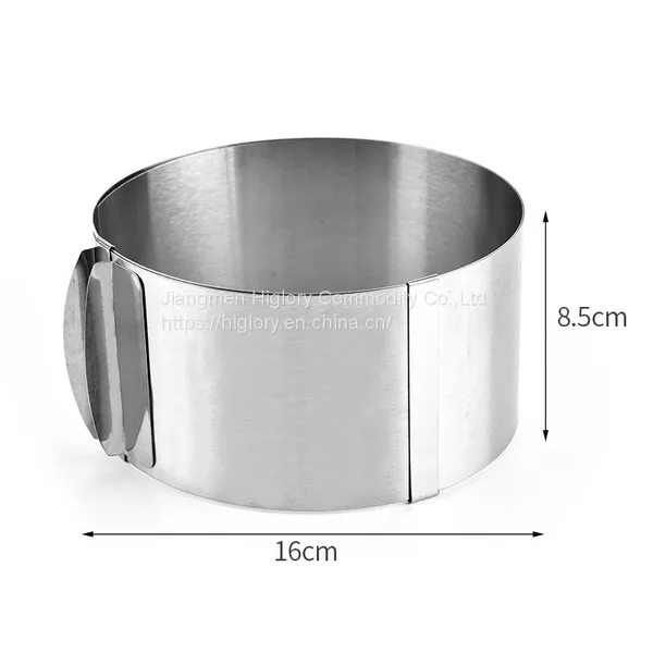 Stainless Steel Baking Moulds Birthday Wedding Kitchen Dessert Cake Decorating Tools Adjustable Mousse Ring Round Cake Molds photo-4