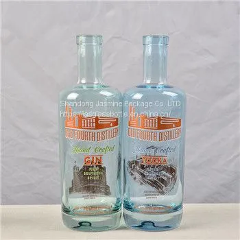 Painted/Spray Super Flint Liquor Glass Bottles Painted Glass Bottle Lint Glass Bottle