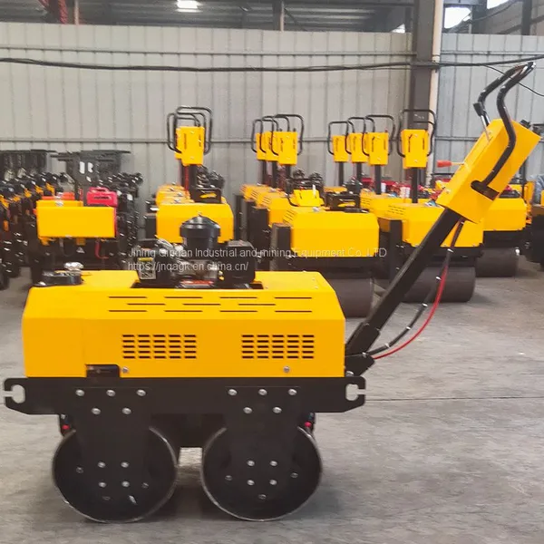 Diesel Powered Walk-behind Double Drum Vibratory Roller photo-3
