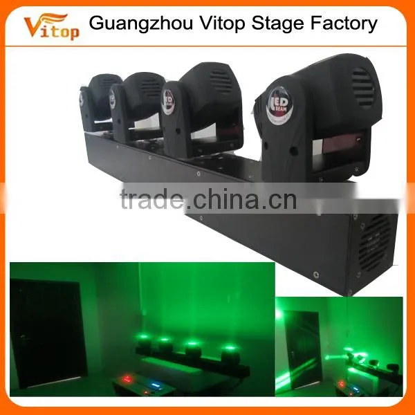 DJ Stage Moving Head Beam Light 4x10watt Rgbw 4heads Stage Lighting Moving Beam