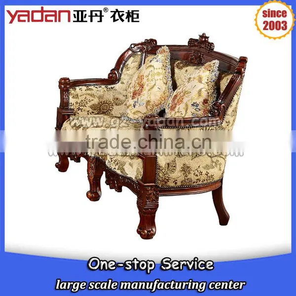 Solid Wood Carved Living Room Sofa Set, Arab Sofa, Dubai Sofa Furniture photo-2