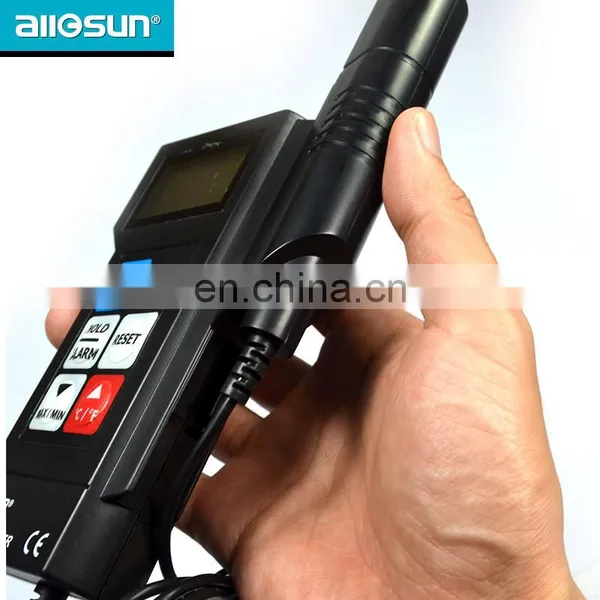 Allosun EM502C Electronic Thermometer With Long Stainless Probe Use for Cooking Water Temperature Check, Record Reading photo-5