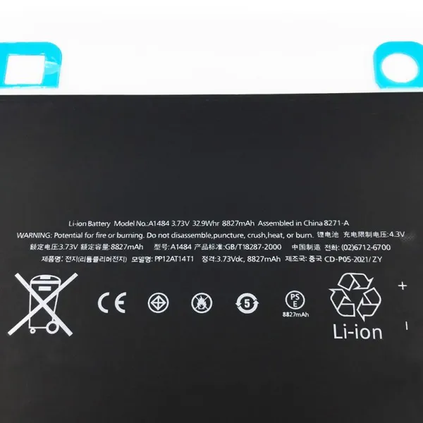 Tablet Battery For IPad 5 Air For IPad5 A1474 A1475 A1476 A1484 A1822 A1823 A1893 A1954 8827mAh photo-2