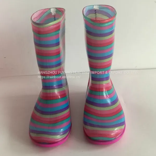 Cartoon Kid's Rain Boots,Colourful Child Boots,Children Transparent Rain Boot,Comfortable Kid Rain Boots,Cheap Children Boots photo-4