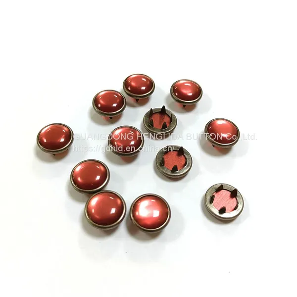 HLD Factory Wholesale Color BRASS&SS 16L 18L Pearl Prong Snap Button for Clothes photo-3