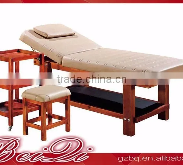 Beiqi Strong Solid Wood Salon Furniture Facial Bed Massage Table Portable Massage Bed