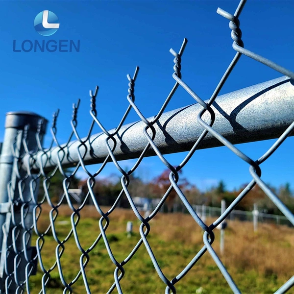 Galvanized Steel Chain Link Privacy Fences Weave Tape for Farm Land