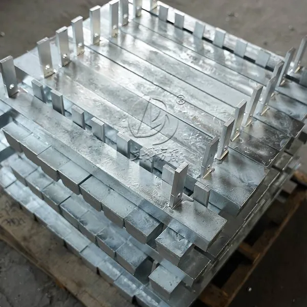 35kg Aluminum Alloy Sacrificial Anode for Anti - Corrosion of Sewage Tanks, Aluminum Anode With Iron Feet photo-2