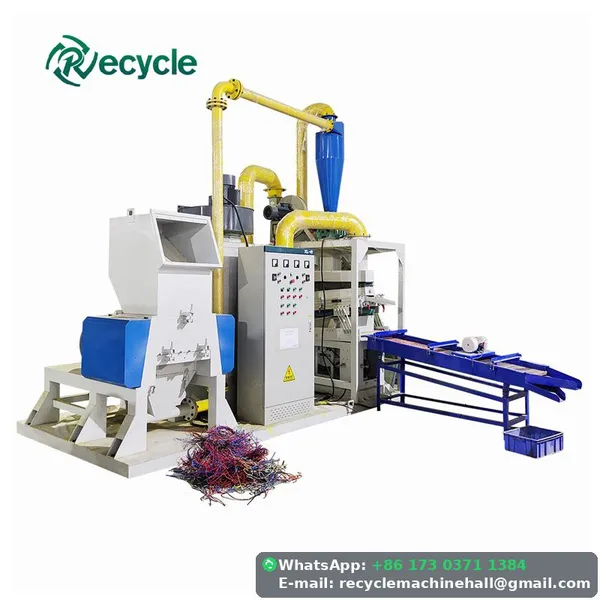 Scrap Wire Granulator With Copper Plastic Separation