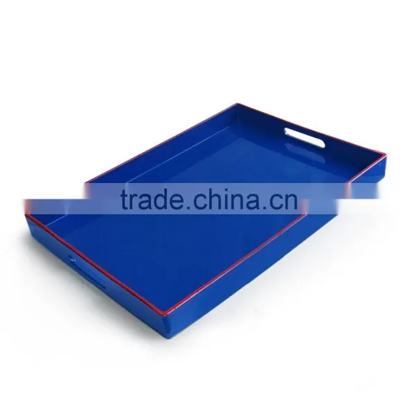 Rectangular Tray With Handle Six Color Wooden Tray photo-4