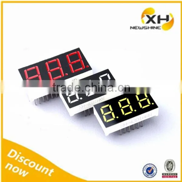 NEWSHINE FND XH-5361BRW XH-5631BRW Red Common Anode 3Digit LED Display 0.56 Inch