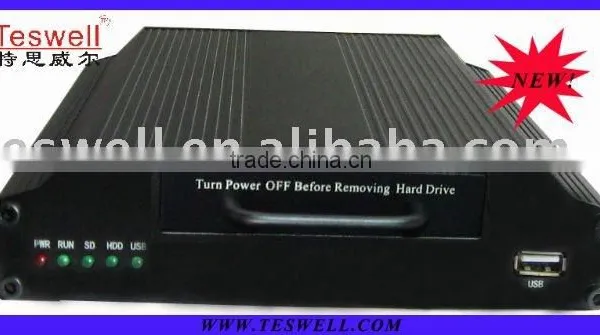 4 channel HDD vehicle DVRs with embedded Linux system high stability