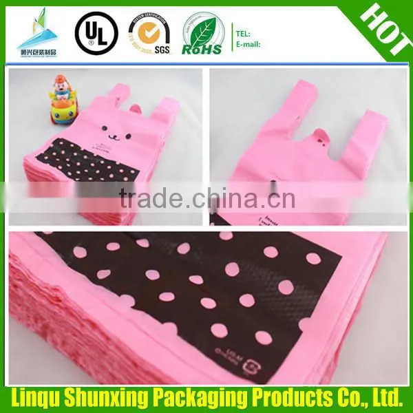 Christmas Supermarket HDPE T-shirt Shopping Bags / Vest Handles photo-3