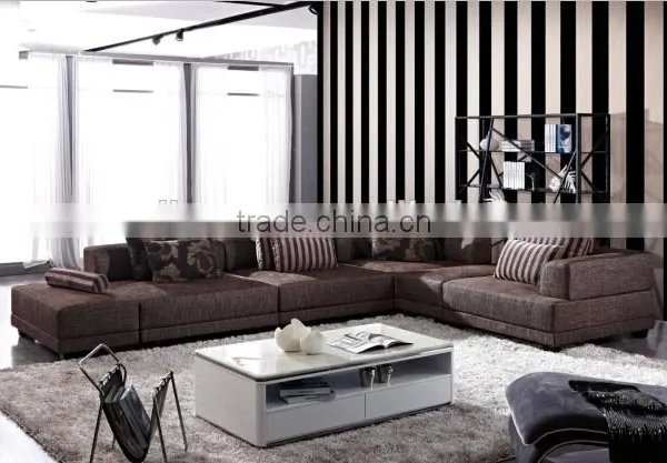 Big Size Living Room Sofa Set With Unique Fabric Cover KW9026