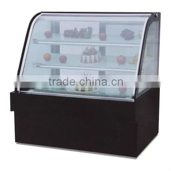 PK-JG-HW2000 Elegant Shape,Safe and Easy to Operate Heating Scries for Supermarket Luxury Free Standing Double Arc Cake Showca