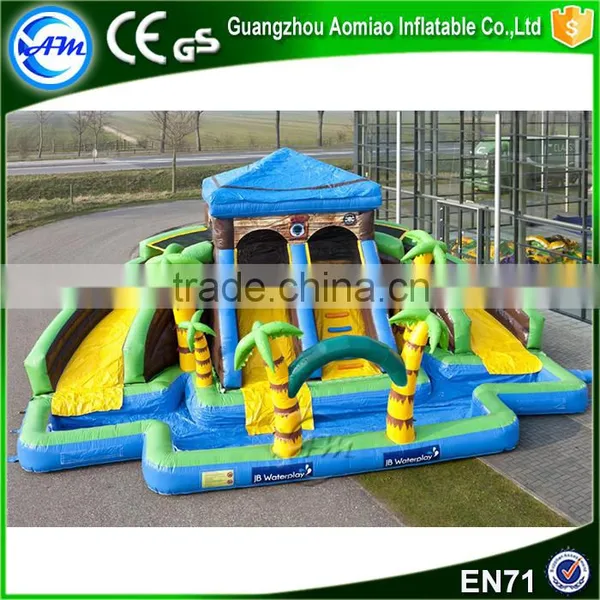 New Product Large Big Kahuna Inflatable Plastic Water Slide With Pool Supplier's Choice photo-5
