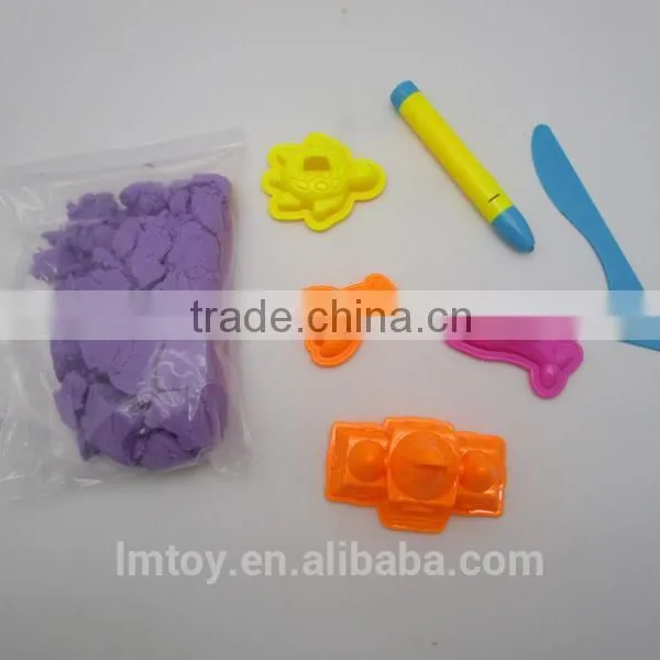 Dark Shining Soft Moving Sand With Light Pen ,cookies ,car,castle & Cake Style photo-3