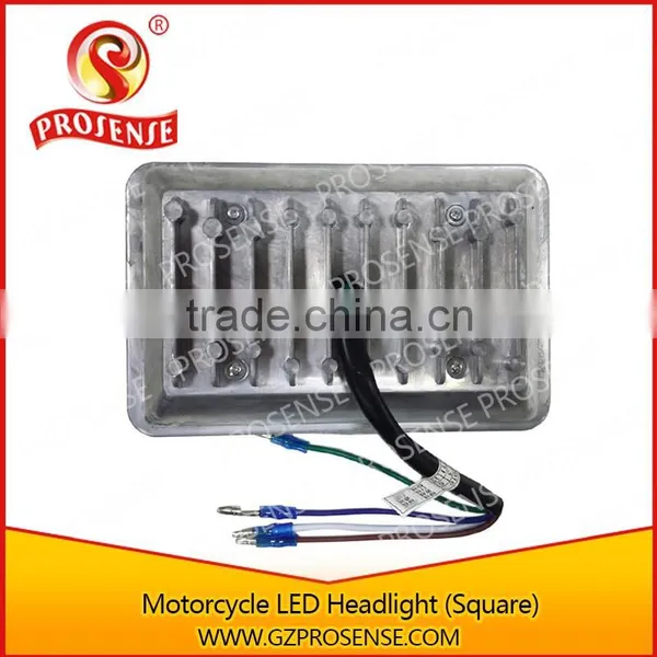 12V Motorcycle LED Headlight (Square) photo-2