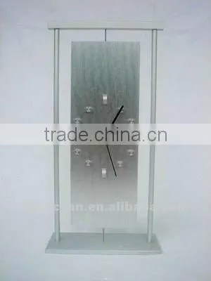 aluminum art metal desk clock, crafts aluminum clock