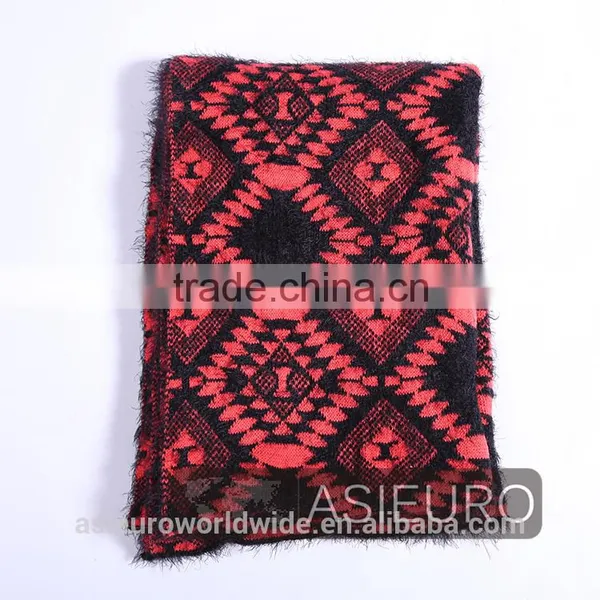 Heavy Acrylic Winter Scarf With Hairy Effect, BSCI AND SEDEX photo-2