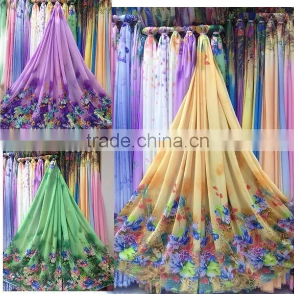 NO MOQ Digital Printed Polyester Fabric photo-3