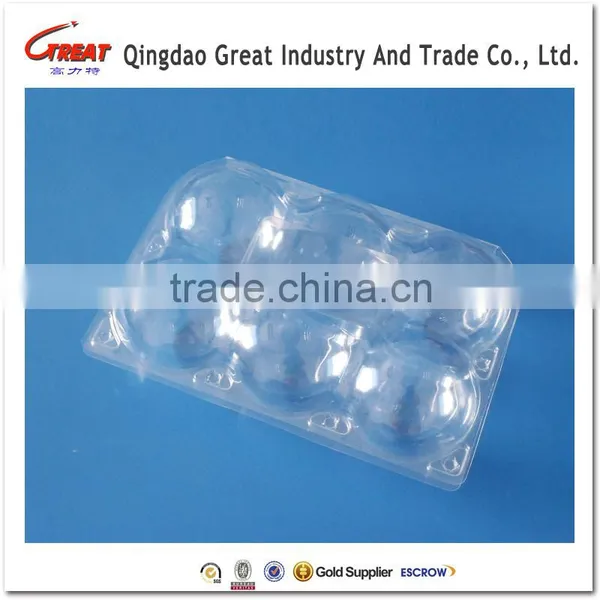 Clamshell Blister Fruit Packaging Tray for Peaches and Apples 6 Pcs photo-3