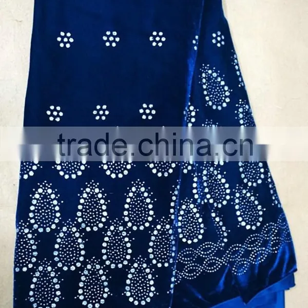 Beautiful Elegant Velvet Lace /high Quality Fashion Pattern Velvet Dress photo-6