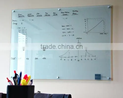 Office Glass Whiteboards / Glass Message Boards With ANSI and EN12150 Certificate photo-2