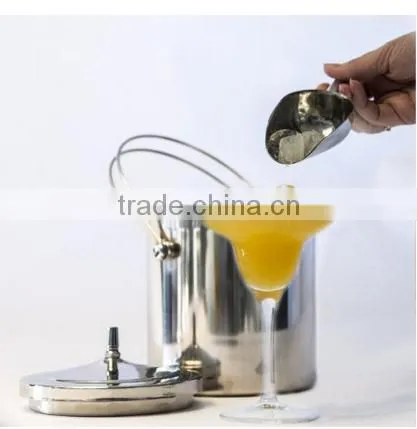 2016 Latest Double Wall Stainless Steel Ice Bucket With Scoop photo-4