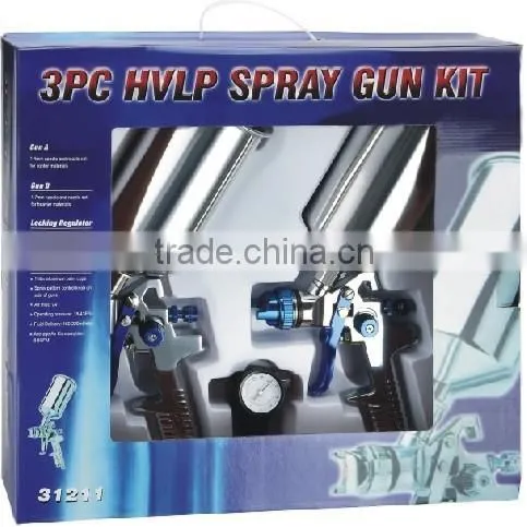 3PC HVLP Paint Spray Gun Kit
