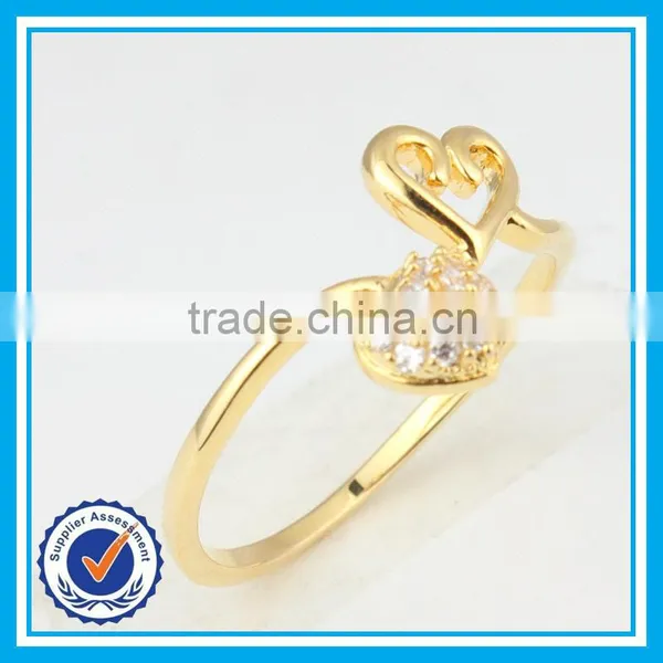 Trendy Heart Shaped Diamond Engagement Rings Ladies Finger Rings With Heart Shape