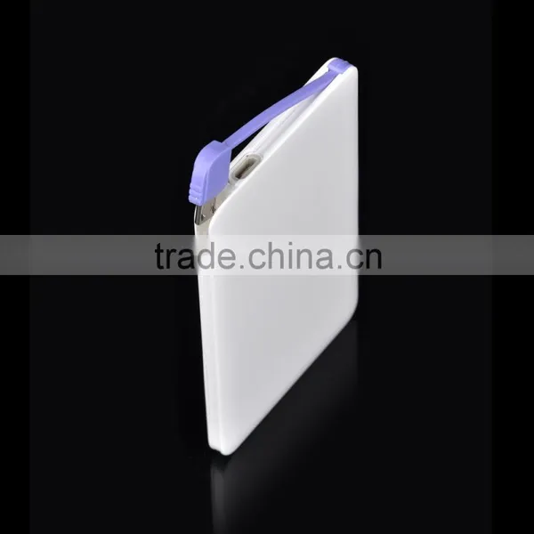 (High Performance) Credit Card Sized Power Bank Wallet Power Bank 2500mah Portable Power Bank photo-6