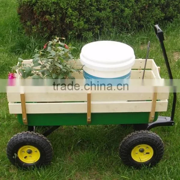 Cheap Four Wheeler Outdoor Pulling Along Toy Cart TC1831