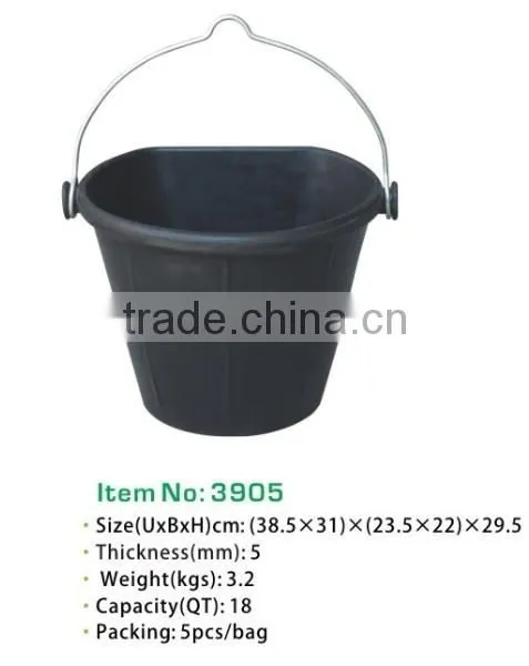 40L Recycled Rubber Buckets,construction Pails With 4 Handles,Rubber Basket photo-5