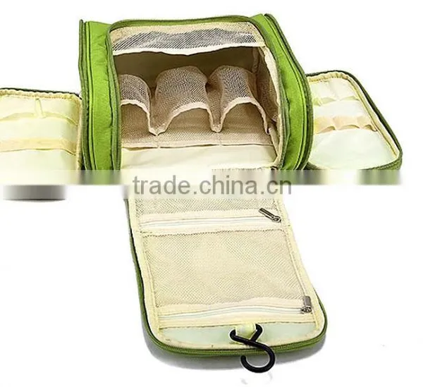 New Travel Toiletry Wash Cosmetic Bag Makeup Storage Case Hanging Grooming With Handle photo-4
