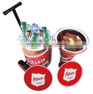 Latest Design Bottle Shaped Cooler and Bottle Shaped BBQ Grill Combo photo-5
