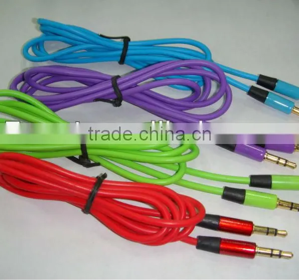 Colorful 3.5mm Audio Extension AUX Cable for Iphone4/4s