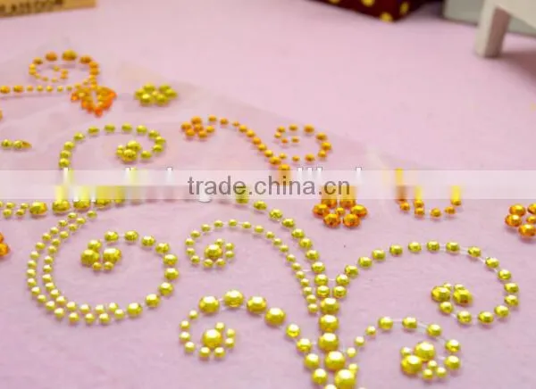 Custom Acrylic Rhinestone Sticker, Wholesale Mobile Phone Sticker photo-4