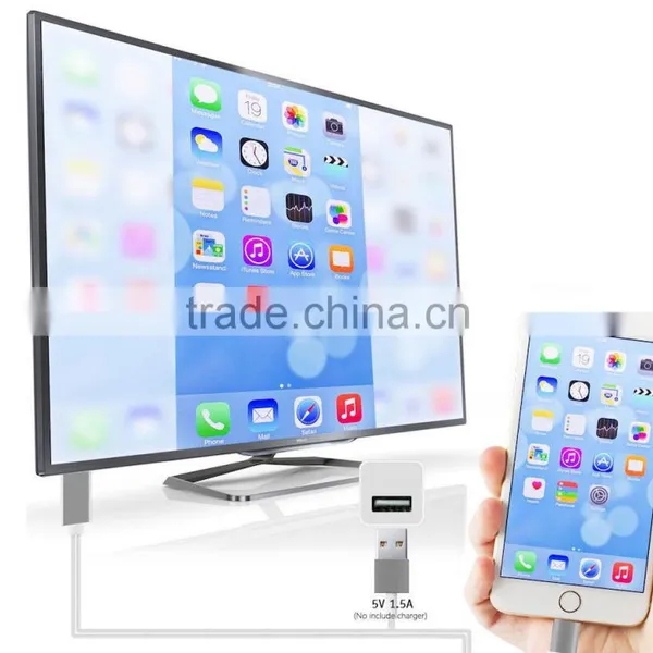 Lightning Cable HDMI Adapter Miracast Dongle for Iphone photo-6